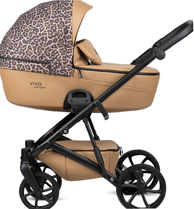 Детская коляска Tutis Viva 6 Plus Wild Elegance 2 в 1, Savannah Brown — как выглядит в жизни