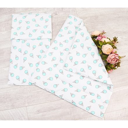 Комплект в коляску AmaroBaby Mommy Star Мороженки, 3 пр.