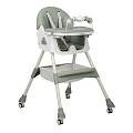 Детский стульчик для кормления Indigo Corn Flex (Серый/Зеленый
						
					) — Фото