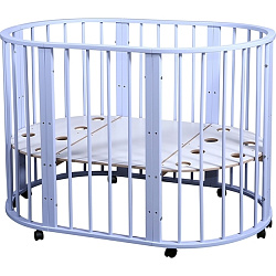 Овальная детская кроватка Nastella Baby Molly 7 в 1 без маятника
