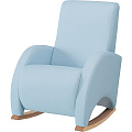 Кресло-качалка Micuna Wing Confort Natural (Leatherette blue искусственная кожа) — Фото