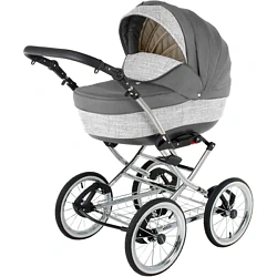Детская коляска BeBe-Mobile Santana Deluxe Len Eco 2 в 1, ткань+эко-кожа