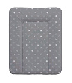 Мягкий пеленальный матрац Ceba Baby на комод 70 x 50 см (W-143-066-265 Stars Dark Grey) — Фото