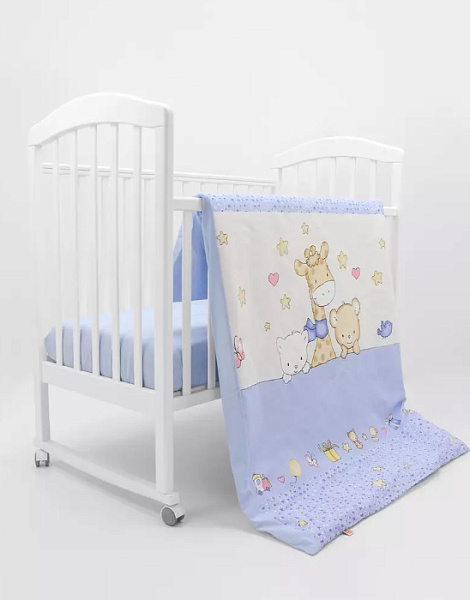 Комплект постели в кроватку Топотушки Детский мир, 3 предмета фото 2