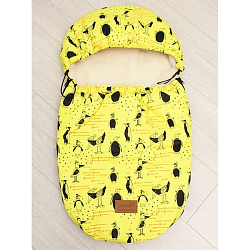 Универсальный меховой конверт AmaroBaby Little Friend Пингвины 80х45 см