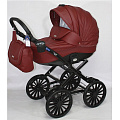Детская коляска BeBe-Mobile Giulia Deluxe Carbon 2 в 1, эко-кожа (57S
						
					) — Фото