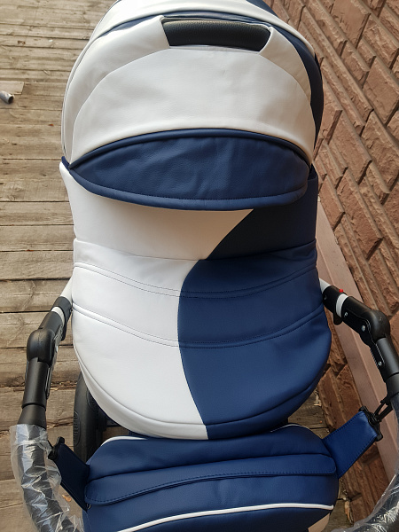 Детская коляска Mikrus Cruiser Premium 3 в 1, 100% эко-кожа фото 3