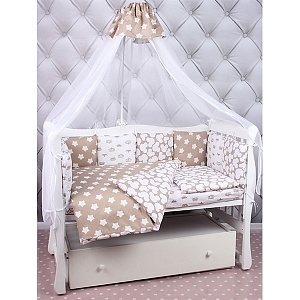 Универсальный комплект постели в кроватку AmaroBaby Soft, 19 предметов