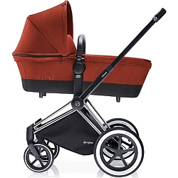 Коляска-люлька для новорожденного Cybex Priam Lux, шасси All Terrain Chrome