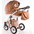 Детская коляска Street Racer Karona Eco 3 в 1, эко-кожа (03BG sepia
						
					) — Фото