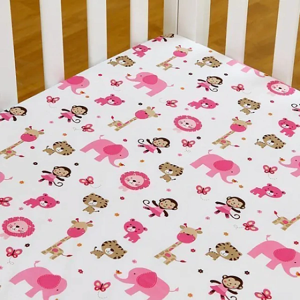 Комплект в кроватку Giovanni Shapito Pink Zoo Джованни Шапито Пинк Зу, 7 предметов фото 3
