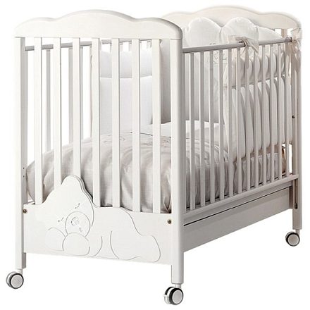 Детская кроватка Baby Expert Coccolo Lux (со стразами), ящик