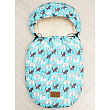 Универсальный меховой конверт AmaroBaby Little Friend Собачки 80х45 см - Фото