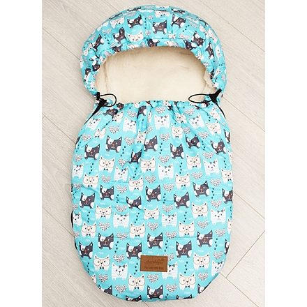 Универсальный меховой конверт AmaroBaby Little Friend Собачки 80х45 см