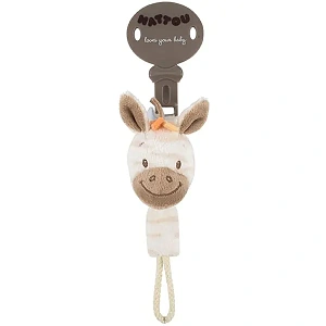 Игрушка-держатель соски Nattou Pacifinder Наттоу Пасифайндер Arthur & Louis Зебра 644167