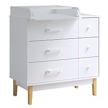 Детский комод PITUSO серия Kids Vintage Premium ЛДСП Белый аляска 6