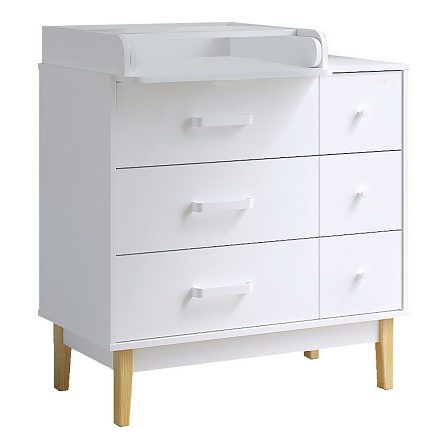 Детский комод PITUSO серия Kids Vintage Premium ЛДСП Белый аляска 6