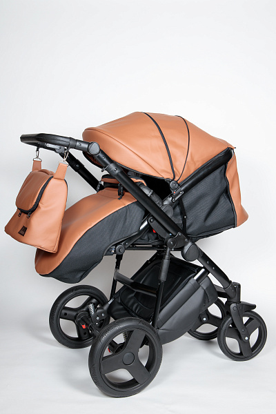 Детская коляска Jaxee Ester Ecco 2 в 1, эко-кожа фото 5
