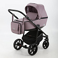 Детская коляска BeBe-Mobile Gusto Deluxe 3 в 1, эко-кожа (GU118 (сирень-пудра перфорированная кожа)
						
					) — Фото