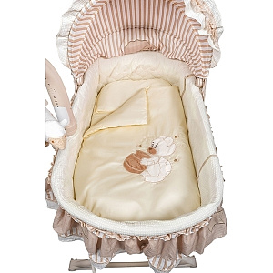 Набор постели в люльку Kids Fashion Bear Honey, 6 предметов