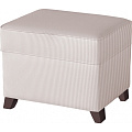 Пуфик с ящиком Micuna Foot Rest (Beige Stripes / Ножки Chocolate) — Фото