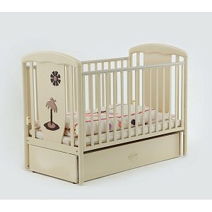 Детская кроватка Papaloni Vitalia, продольный маятник/ящик