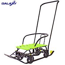 Снегомобиль Snow Galaxy Black Auto на больших мягких колесах