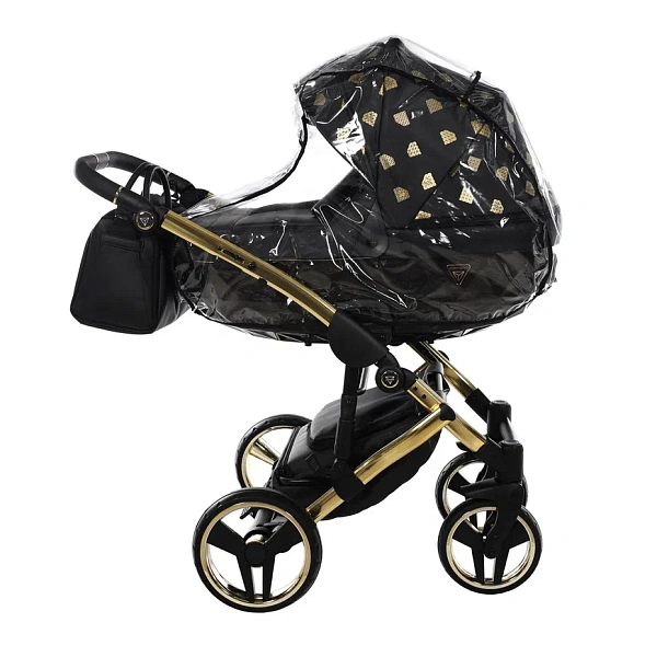 Детская коляска Junama Glow V2 3 в 1 на золотой раме фото 2