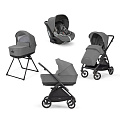 Детская коляска Inglesina Electa System Quattro 4 в 1 на шасси Electa Black (Chelsea Grey
						
					) — Фото