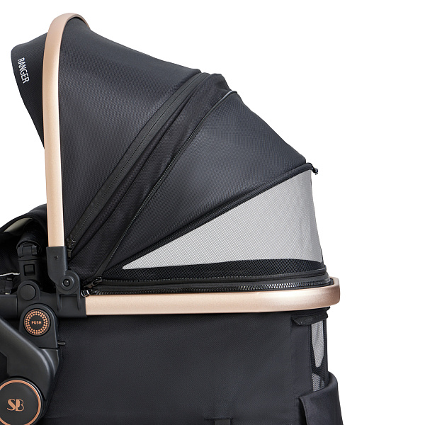 Детская коляска-трансформер Sweet Baby Ranger 2 в 1 на золотой раме фото 5