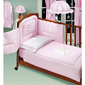 Комплект белья Italbaby Petite Etoile 5 пр. (Розовый арт.100.0066-1(65х125)) — Фото
