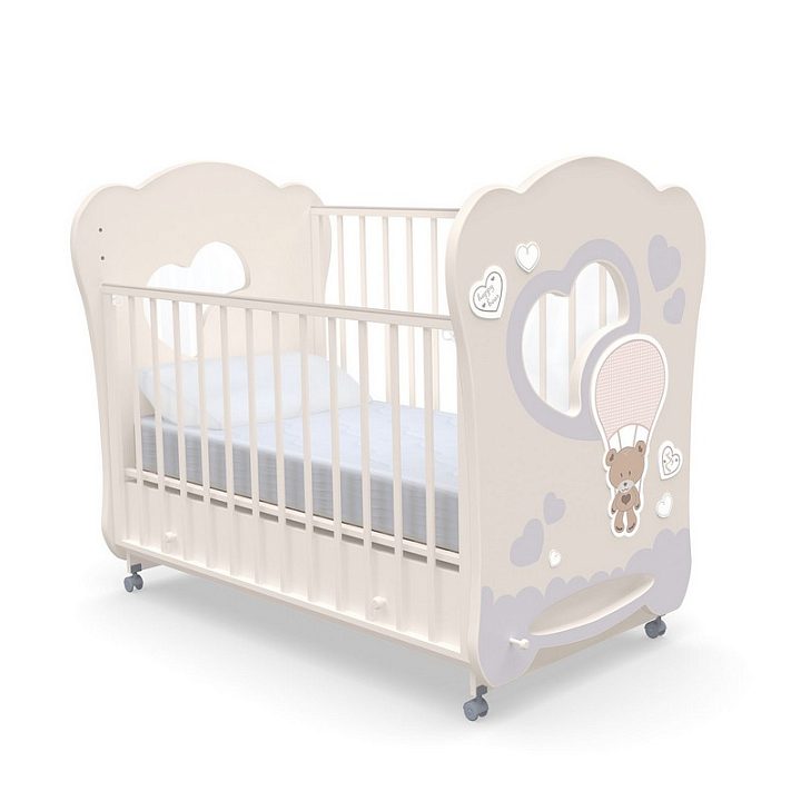 Детская кроватка Nuovita Stanzione Cute Bear Swing, поперечный маятник — как выглядит в жизни