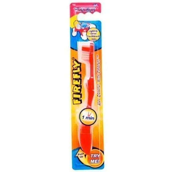 Зубная щетка Dr. Fresh Roxy Kids Firefly Доктор Фреш Рокси Кидс Файрфлай с мигающим таймером, 2 шт. фото 1