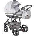Детская коляска BeBe-Mobile Movo R 2 в 1, ткань+эко-кожа (R13 (Grey-Black)
						
					) — Фото