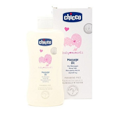 Массажное масло Chicco Baby Moments 320614019, 0 мес.+, 200 мл