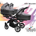 Детская коляска для тройни Babyactive Trippy 2 в 1 (09 Silver
						
					) — Фото