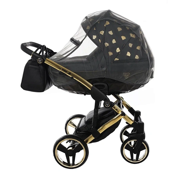 Детская коляска Junama Glow V2 3 в 1 на золотой раме фото 3