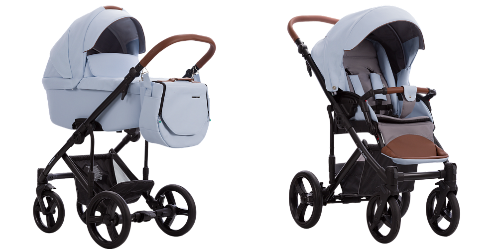 Детская коляска Bebetto Solaris Pro 2 в 1, 100% экокожа - Фото