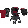 Детская прогулочная коляска Lorelli Aero (Черно-красный/Black&Red 1800
						
					) — Фото
