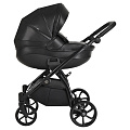 Детская коляска Tutis Nanni 2023 2 в 1 кожа (1322699 Jet Black
						
					) — Фото