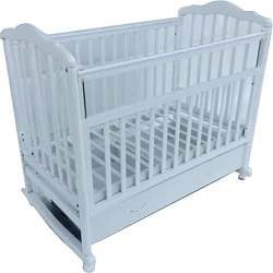 Детская кроватка-качалка Baby Luce Лана 3.2 + колеса