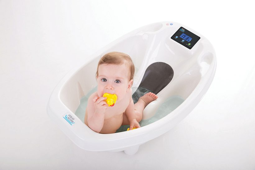 Детская ванночка Baby Patent с электронными весами и термометром Aqua Scale — как выглядит в жизни