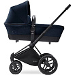 Коляска-люлька для новорожденного Cybex Priam Lux, шасси Trekking Matt Black - Фото