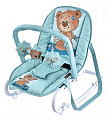 Стульчик-качалка Lorelli Top Relax Топ Релакс (Зеленый/ Green Cute Bear 1811) — Фото