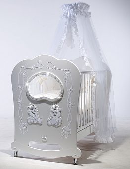 Детская кроватка Feretti Majesty, полозья/ящик
