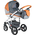 Детская коляска BeBe-Mobile Movo A 2 в 1, ткань+эко-кожа (A21
						
					) — Фото