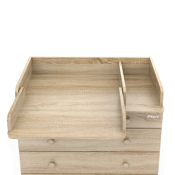 Детский пеленальный раскладной комод Pituso Tori с колесами фото 2