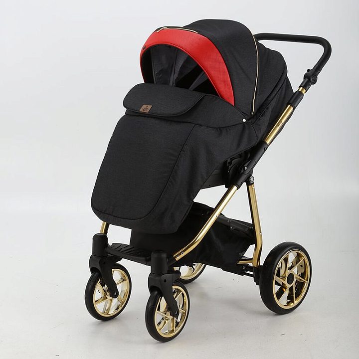 Детская коляска BeBe-Mobile Gusto Special Edition 3 в 1, ткань+экокожа — как выглядит в жизни