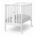 Детская кроватка Erbesi Mini Stellina (Белый/серый
						
					) — Фото