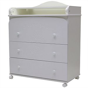 Пеленальный комод Топотушки Каролина, МДФ 800/3